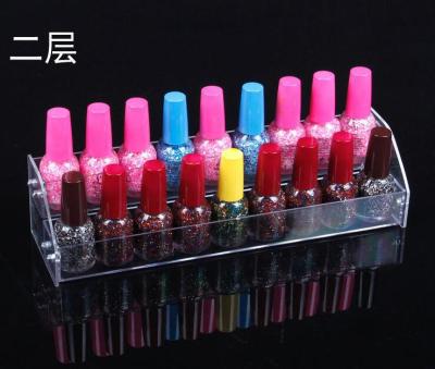 Transparent acrylic three, four, five, six layers of nail polish display rack cosmetics nail shop storage display goods