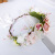 European and American bride garland bridesmaid headpiece pink rose hair band wedding flower child accessories wedding dress hair accessories