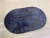 New non-slip flannel double-color oval door mat