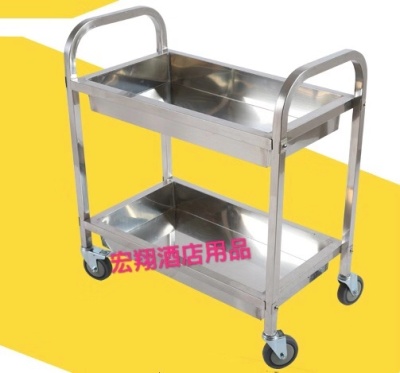 Hongxiang stainless steel dish cart moving collection cart restaurant
