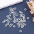 Manufacturers direct supply ABS imitation pearl 12*12mm DIY phone SMT accessories clothing accessories