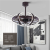 Modern Dc Frequency Conversion Electric Fan Lamp Personalized Creative Bedroom Fan-Style Ceiling Lamp Dining Room round Chandelier New Fan Lamp