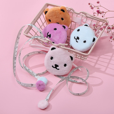 Express little bear measuring tape creative portable plush measuring tape tape gift small flexible ruler