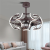 Modern Dc Frequency Conversion Electric Fan Lamp Personalized Creative Bedroom Fan-Style Ceiling Lamp Dining Room round Chandelier New Fan Lamp