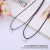 Korean simple finished shell DIY leather rope five-watch star square pendant ABS imitation pearl pendant necklace
