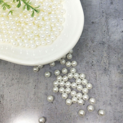 Multi-model non-hole round beads 6-20mmabs imitation pearl DIY claw nail combination clothing hat accessories