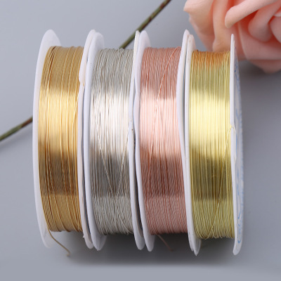 DIY accessories real color protection, copper wire hand wear beads antique hair ornaments wire string string bead lead