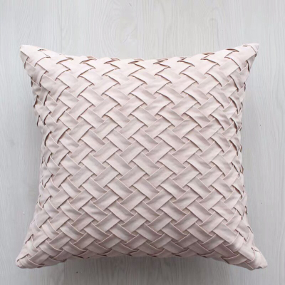 Northern Europe contracted cushion for leaning on holding pillow model room pillow for leaning on sitting room sofa square pillow relying on pack office pillow case solid color