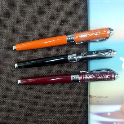 High-End Business Iridium Gold Pen Conference Gift Advertising Office Metal Black Pen Ink Smooth Writing Fluent
