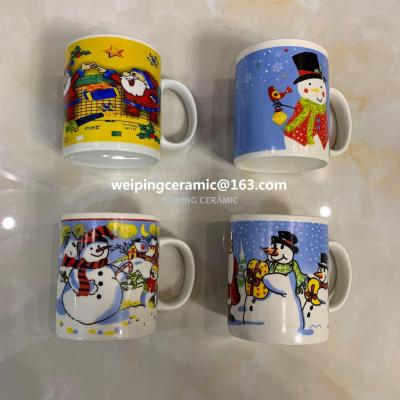 Ceramic Cup Factory Direct Sales New Bone China Milk Cup Coffee Cup Christmas Cup Mug Can Be Customized Logo