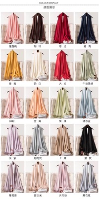 Fashion colorful long beard tassel scarf 2019 autumn/winter new thickened warm cashmere texture scarf