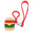 Creative cartoon fries popcorn burger key chain pendant cute personality bag pendant gift