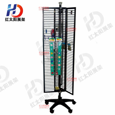 Red Sun Factory Professional Custom Small Commodity Net Rack Rotatable 3-Side Display Rack Boutique Shelf