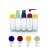 Travel cosmetics packaged in a separate bottle PET plastic spray bottle Shampoo bottle Portable five-piece bottle