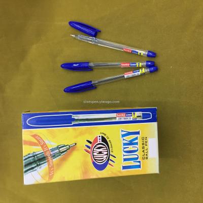 Lucky ball point pen, stick ball pen