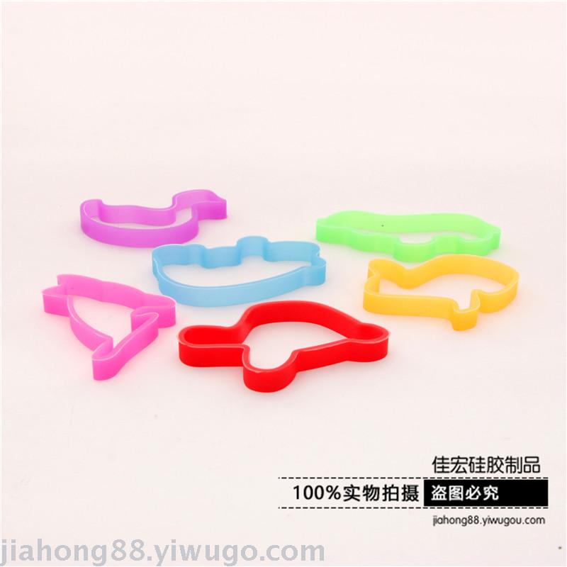 厂家直销动物造型橡皮筋 加宽站立硅胶皮筋手环流行玩具