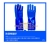 40 cm blue frosted PVC thickened dipped gloves custom anti - slip and wear gloves industrial labor protection gloves