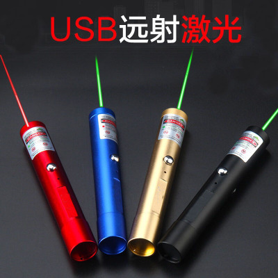 Laser Light Flashlight Laserpointerpen Green Beam Pointer Indicator Pen Sales Department Coach USB Charging Laser Light