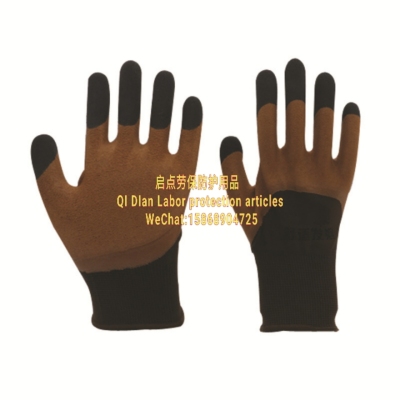Labor protection gloves are thickened, wear-resistant, non-slip and foamed, which means protective gloves