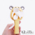 Douyin the same cartoon hand pressing hand small fan student prize portable fan