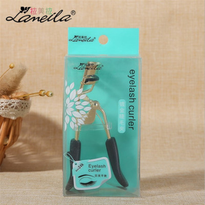 LaMeiLa Gold-Plated Stainless Steel Eyelash Curler Elastic Wide-Angle Curling with Replace Rubber Pad A0398