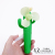 Summer creative cactus hand press fan soft leaf children students to solve the heat small fan portable small fan gift