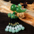 Car pendant perfume gourd Car inside act the role ofing high-grade crystal green jade lotus a new generation hair