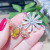 Snowflake Bee Brooch Korean Style Micro Inlaid Zircon Women's Pin Cardigan Shawl Buckle Suit Clothing Accessories Corsage