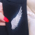 Angel Wings Brooch Exquisite Korean Zircon Feather Boutonniere Sweater Cardigan Pin Suit Vintage Badge