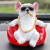 Creative Car Decoration Social Dog Smoking Dog Brother Car Personalized Decorations Douyin Online Influencer Muscle Dog Safe