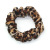 Leopard pattern flannelette hair ring Europe and the United States and South Korea fur Leopard pattern large size hair ring qiu dong style hair band hair accessories wholesale