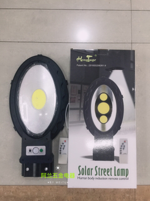 Courtyard villa street lamp with pole with remote solar induction lamp is suing waterproof street lamp