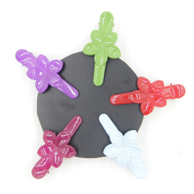 New Children's Hair Accessories Five-Petal Flower-Shaped Small Pressure Duck Clip Color Candy Little Girl Bang Clip Wholesale