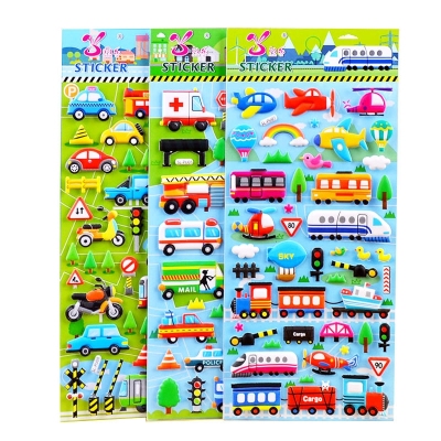 Creative JY-Pu New Car Bubble Sticker 3D Stickers Children's Stationery Environmental Protection PVC Adhesive Sticker H