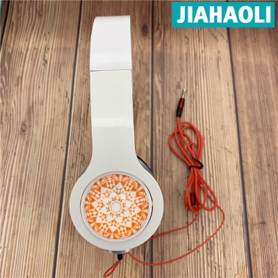 Jihaoli new headphone plug-in crystal glass 3D headphone high-end design customized foreign trade gifts.