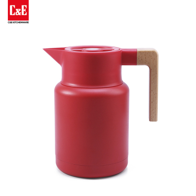 1.3 L Japanese Style Insulated Pot 304 Stainless Steel Beech Handle