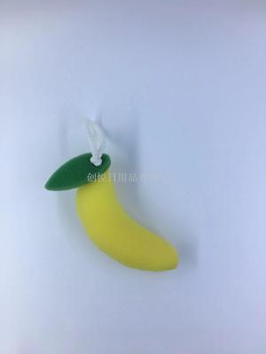 Cartoon banana creative bath cleaning sponge, sponge fruit bath cotton bath sponge