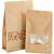 Eight-Side Sealing Bag Kraft Paper Bag Red Dates Nuts Sealed 3D Zipper Bag Walnut Tea Food Thickened Packing Bag