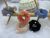 Autumn and winter Warm mink Pearl hair ring versatile stuffed bun Head Rubber Band