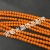 8# round bead porcelain orange