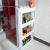 Shengzhu Kitchen Storage Rack Plastic Three-Layer Slit Frame Refrigerator Gap Organizing Storage Rack Movable Shelf