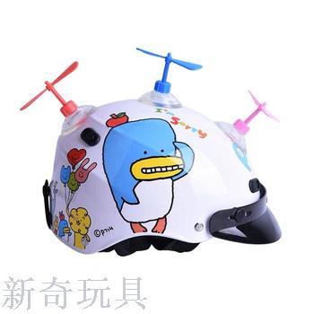 Hot style new strange look helmet hard hat sucker bamboo dragonfly color mix