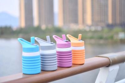 Plastic Creative Silicone Flip Retractable Water Cup Portable Kettle