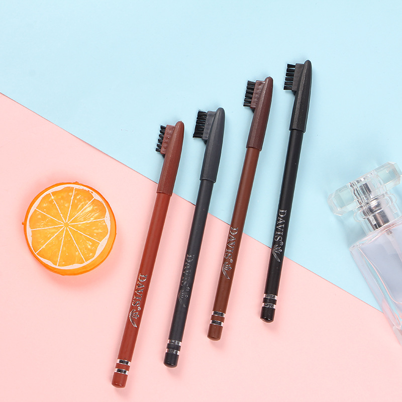 黛维丝美诺超级防水眼线笔 眉笔两用笔 带梳子防水防汗不晕彩
