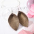 2019 New Amazon Earrings Cowhide European and American Jewelry Leaf-Shapepd Stud Earrings Leaves Leaves Genuine Leather Earrings Wholesale