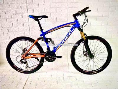 Mountain bicycle 26INCH 21SPEED DOUBILE SHOCK BICYCLE,FACTORY DIRECT SALE