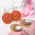 Factory Direct Sales Cool Simple Fashion Women's Circular Earrings European and American Style Retro Three-Layer Cowhide Large Wafer