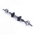 Nordic Roman rod curtain rod simple modern black single rod double rod silent curtain rail accessories