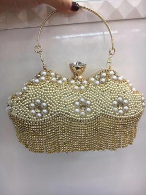Evening bag female bag embroidered pearl bag handbag female bag fashionable bridal dress small bag