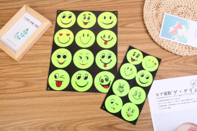 15 × 15 Fluorescent Smiley Series Stickers